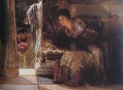 Alma-Tadema, Sir Lawrence, Welcome Footsteps (mk23)